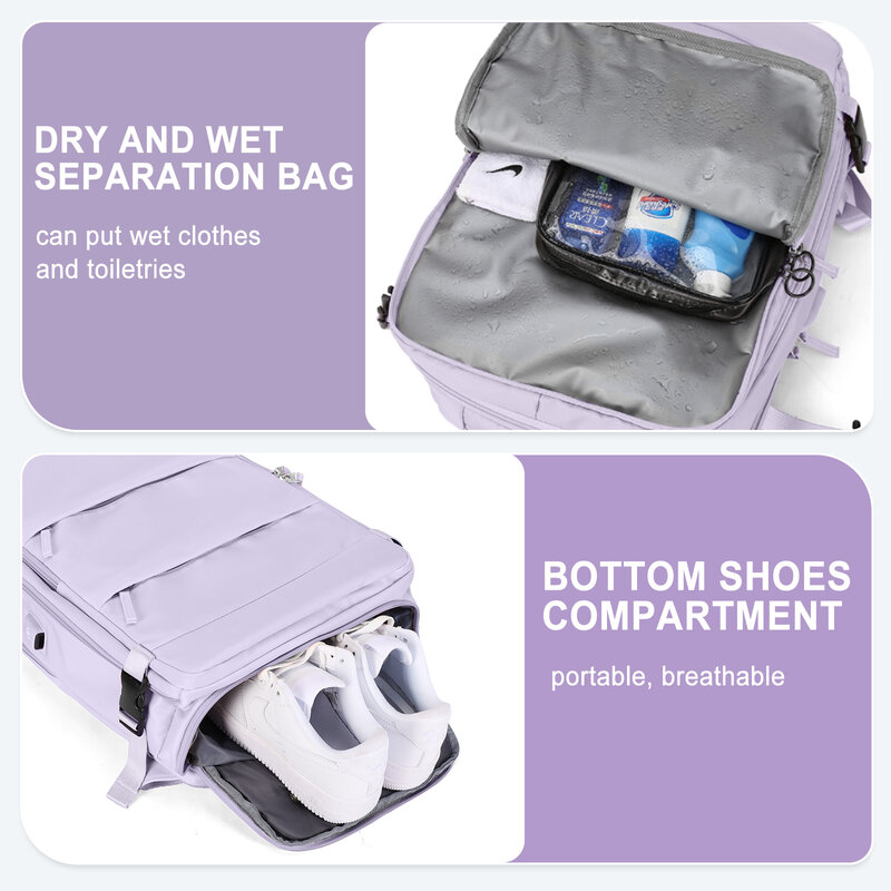 Plecak podróżny dla kobiet, plecak do noszenia, plecak na laptopa zatwierdzony do lotu, torba pielęgniarki na co dzień na weekend