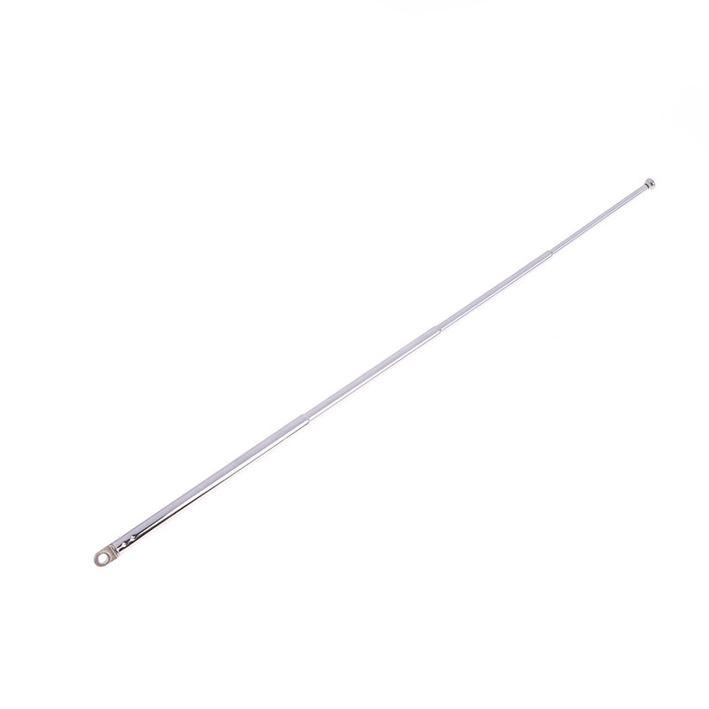 New 5273-5 Section Replacement Telescopic Aerial Antenna TV Radio DAB AM FM Universal Folding Length 89MM And Unfold 295MM