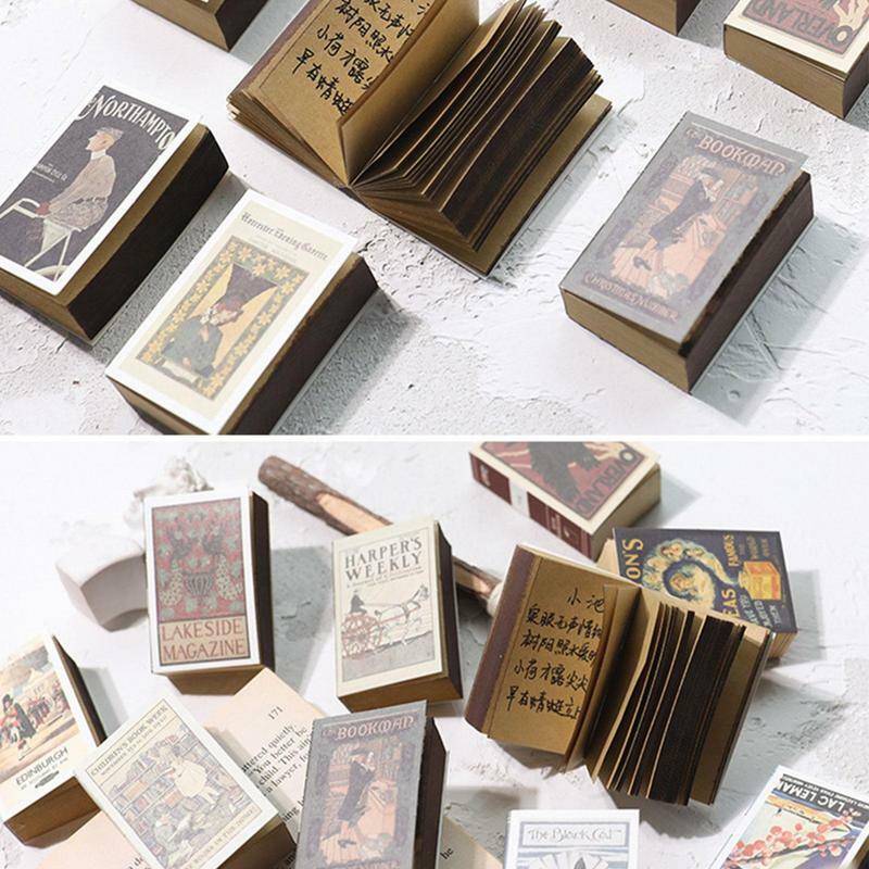 Buku Catatan Saku Kecil Sekitar 122 Lembar Buku Catatan Memo Buku Catatan Mini Kosong Antik Buku Catatan Serbaguna Lucu untuk Sekolah Anak