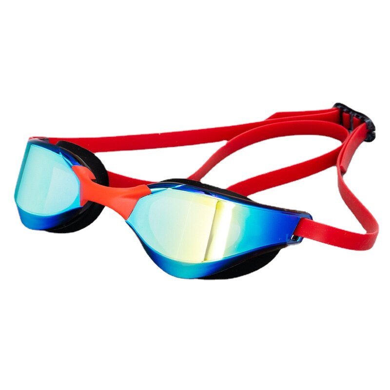 Новые силиконовые профессиональные гоночные водонепроницаемые очки для плавания с покрытием и защитой от запотевания мужские женские муж...