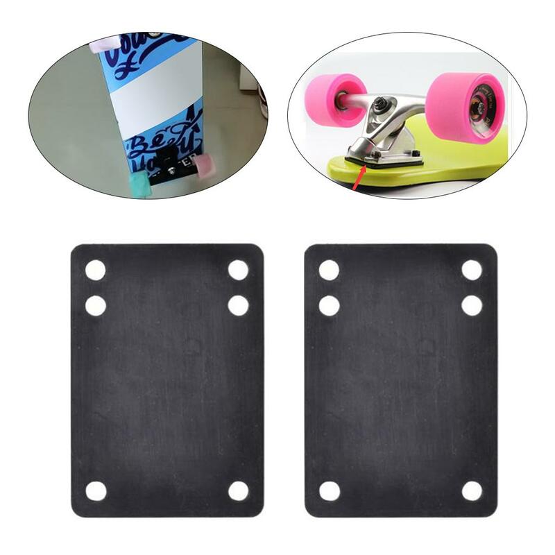 2x Skateboard cuscinetti ammortizzanti in gomma riser in gomma Pad truck Tools