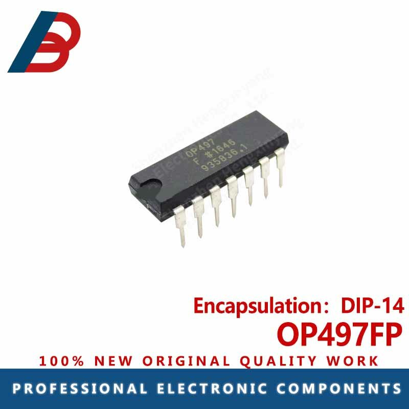 1 Buah chip amplifier operasional OP497FP in-line DIP-14