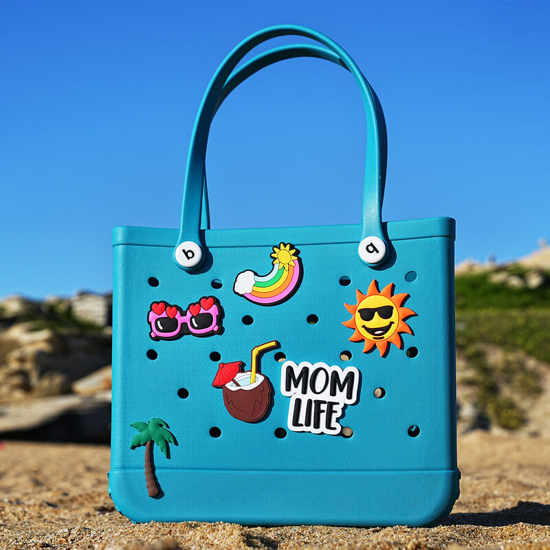 Duże boggi torba na plażę letnie EVA koszyk plażowy damskie piknikowe torby torby wodoodporna torebka torba na ramię na zakupy sakiewki