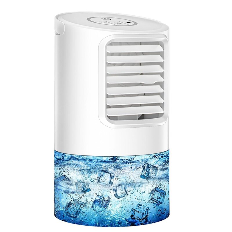 Portable Air Conditioner Fan 3 Speeds Mini Air Cooler Small Air Conditioner Unit With 800Ml Water Tank