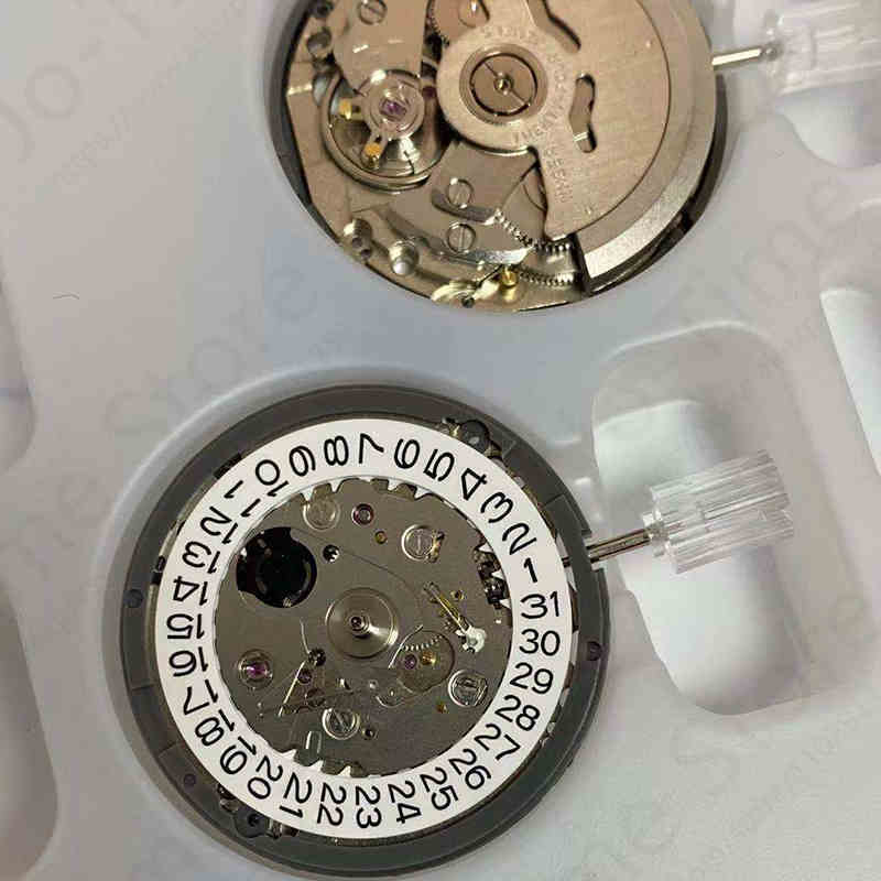 機械式時計Seiko-NH35A-6,自動巻き,白い日付ホイール,ジュエリー24,ムーブメント,プレミアム,日本輸入,新品,nh35