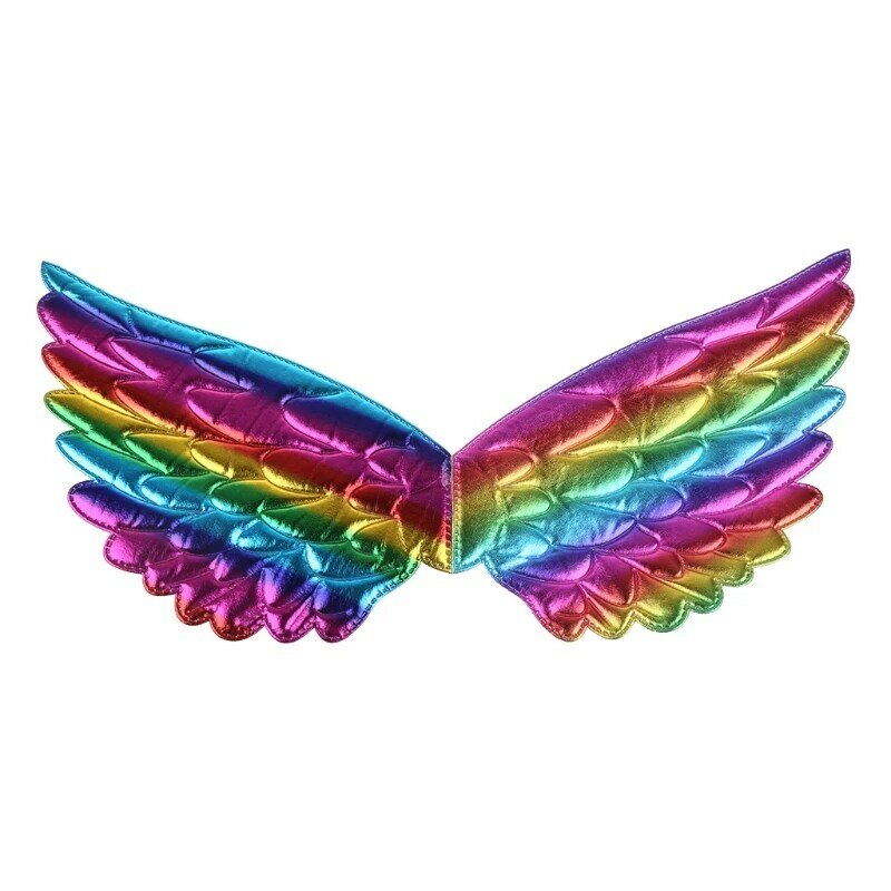 Kids Metallic Glitter Fairy  Wings Festival Carnival Masquerade Halloween Christmas Cosplay Party Stage Costume