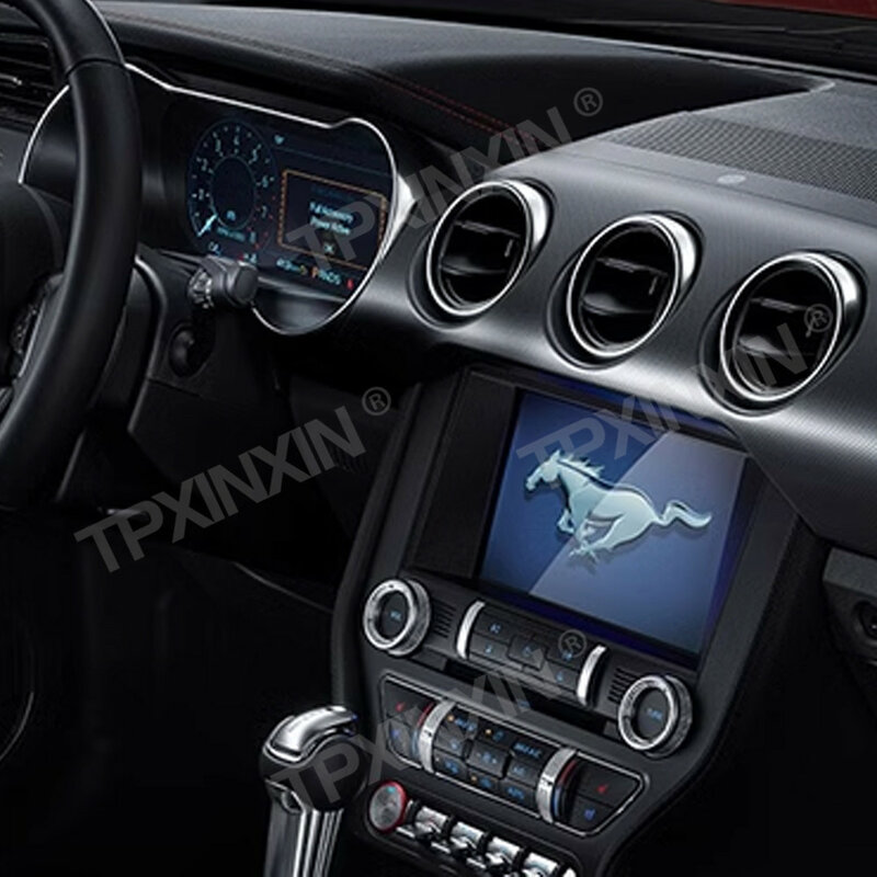 Display Painel Digital para Ford Mustang, Cluster Digital LCD, Cockpit Virtual, Medidor de Velocidade, Acessórios para Carro, 2015, 2016, 2017, 2018-2023