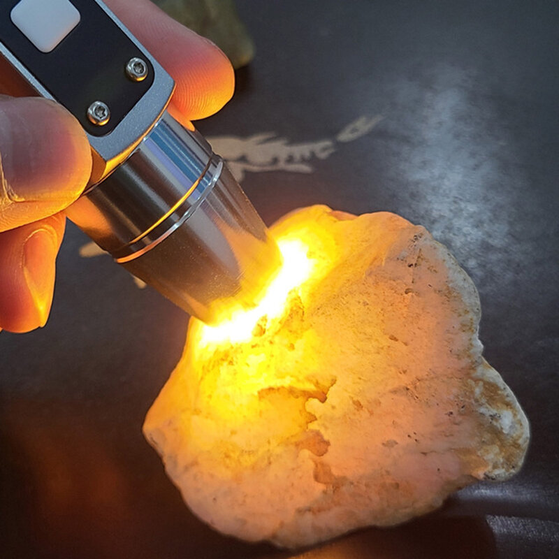 Doppelkopf Jade Identifikation licht wiederauf ladbare Edelstein Taschenlampe 6 Lichtquellen Detektor Lampe UV-Licht für Smaragd Schmuck
