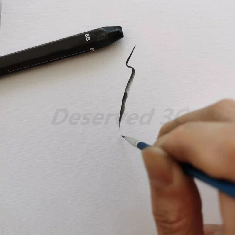 Graphite Sticks Water Soluble Artist Sketching Shading Pencil Hexagon Shape 5pcs
