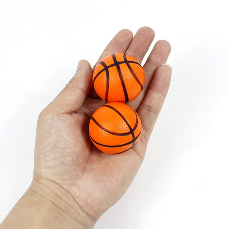 30 Pieces Mini Basketball Party Favors Mini Stress Ball Basketball Bouncy Ball,Mini Foam Sports Ball, For School Reward