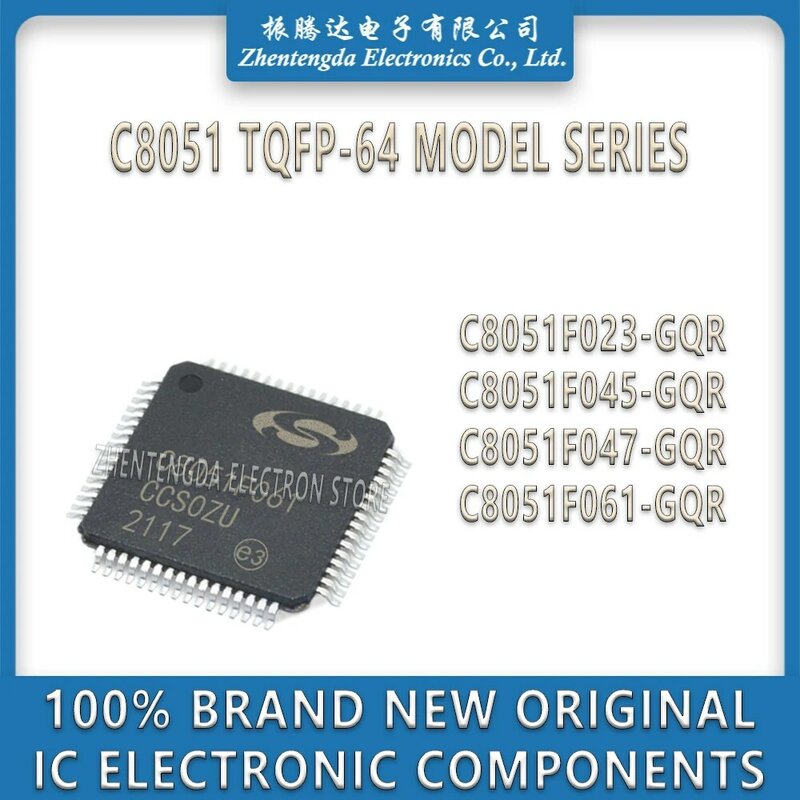 C8051F023-GQR C8051F045-GQR C8051F047-GQR C8051F061-GQR C8051F023 C8051F045 C8051F047 C8051F061 IC MCU Chip TQFP-64
