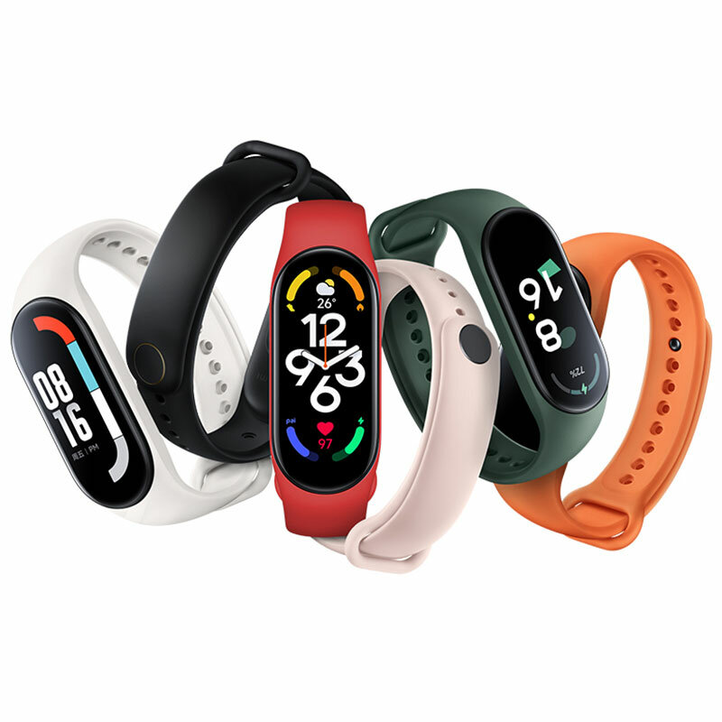 Watch Strap For Xiaomi Mi Band 7 Bracelet Smartwatch Silicone Wrist For Xiaomi Mi Band 4 5 6 7 NFC Correa Mi Band 6 5 4 3 Strap