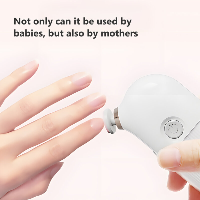 赤ちゃんと大人のための電気充電式ネイルトリマー、6-in-1クリッパー