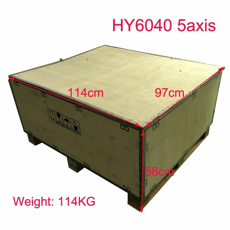 HY6040-Kit de machine à graver 5 axes, routeur en métal USB MACH3, avec broche feckW et 4ème axe 220V / 110V