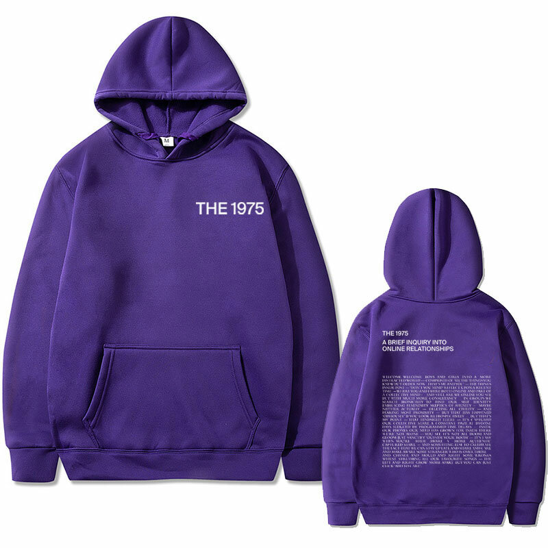 British Indie Alternative Rock Band The 1975 A Brief Inquiry Into Online Relationships Print Hoodie Men Women Fashion Pullover