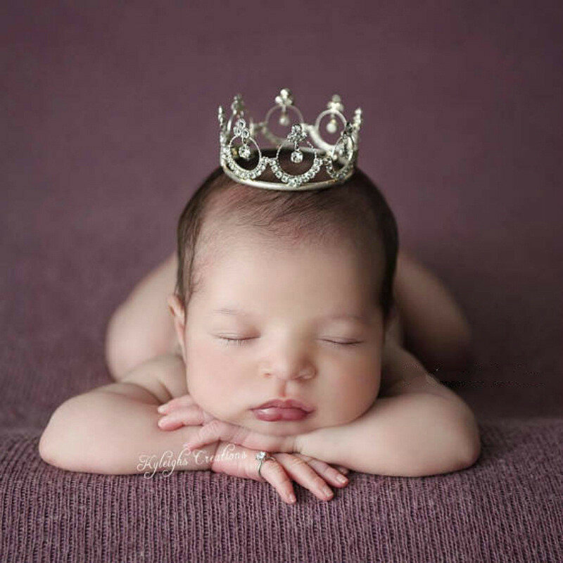 Newborn Photography Accessories Imitation Diamond Ring Baby Girl Photo Props Studio Infant Shoot Decoration Fotografia