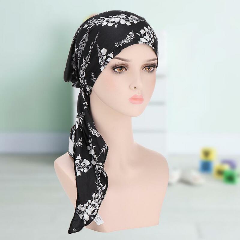 Fashion Headscarf Cap  Stretchy Headwear Bandana Hat  Stretchy Tassel Head Wrap