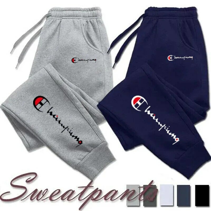Calça esportiva de jogging casual masculina, calça apertada, ginásio fitness, marca esportiva de algodão, primavera outono inverno