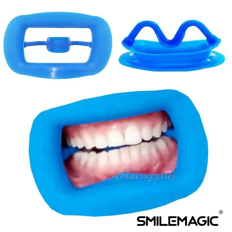Miękkiego silikonu zębowy zwijacz policzka 3D otwieracz do ust policzek rozszerzają dentystyczne narzędzia ortodontyczne