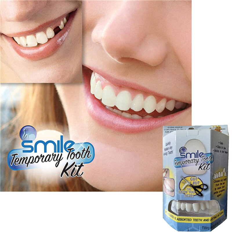 ไม้วีเนียร์ยิ้มสมบูรณ์แบบใหม่ชุดเปลี่ยนฟันปลอมปลอมแบบฟอกสีฟันปลอดภัยสุขภาพความงาม maquiagem
