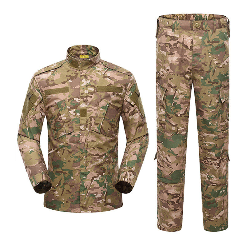 Military Camo Tactical Suit Camouflage Uniform Army Cambat Clothing Sets Hunting Fishing Airsoft Suit Training Equipment AF048
