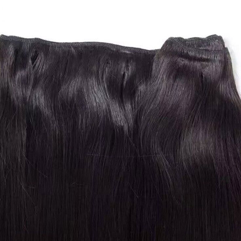 NABI-mechones de pelo liso para mujer negra, extensiones de cabello humano Remy brasileño con trama, 16-34 pulgadas, 1 3 4 mechones