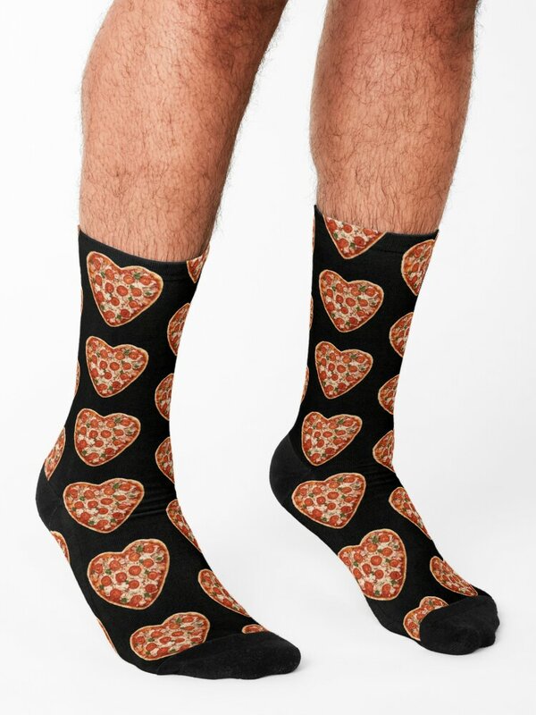 Herzförmige Pizza Socken Söckchen Kompression strümpfe Luxus Frau Socken Männer