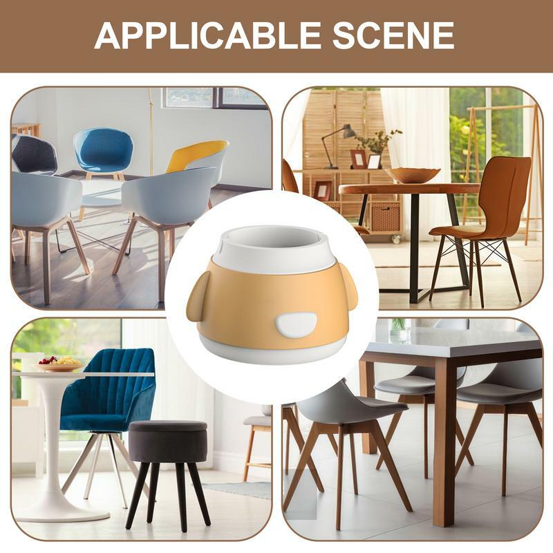 Round Silicone Covers For Chair Legs Soft Round Floor Protectors Wear Resistant Carpet Protective Accessories For Study Room