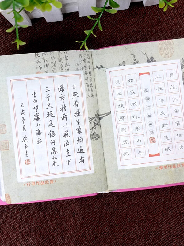Personaggi cinesi comunemente usati, penne, cinque dizionari del corpo, Script regolari, Script in esecuzione