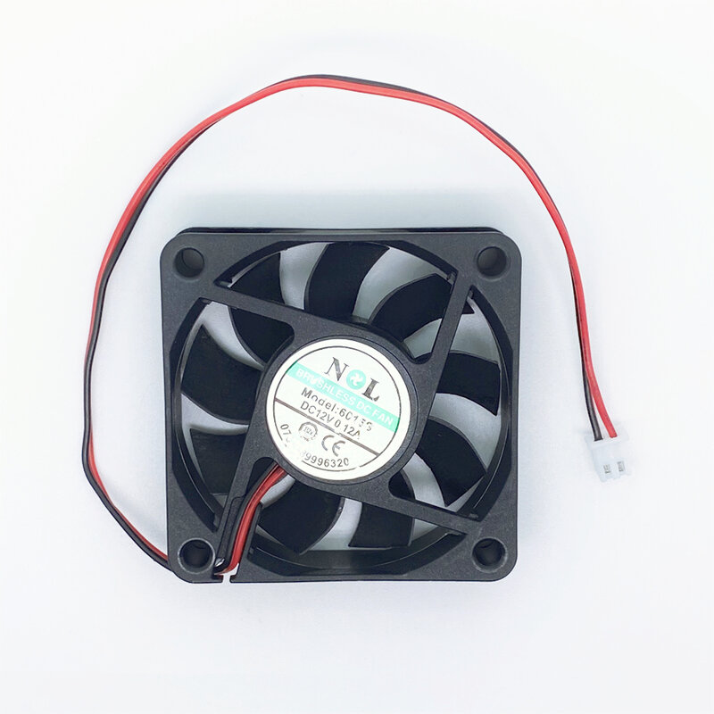 12 В постоянного тока 6015 60 мм 60*60*15 мм вентилятор охлаждения преобразователь частоты охлаждающий вентилятор 2 контакта