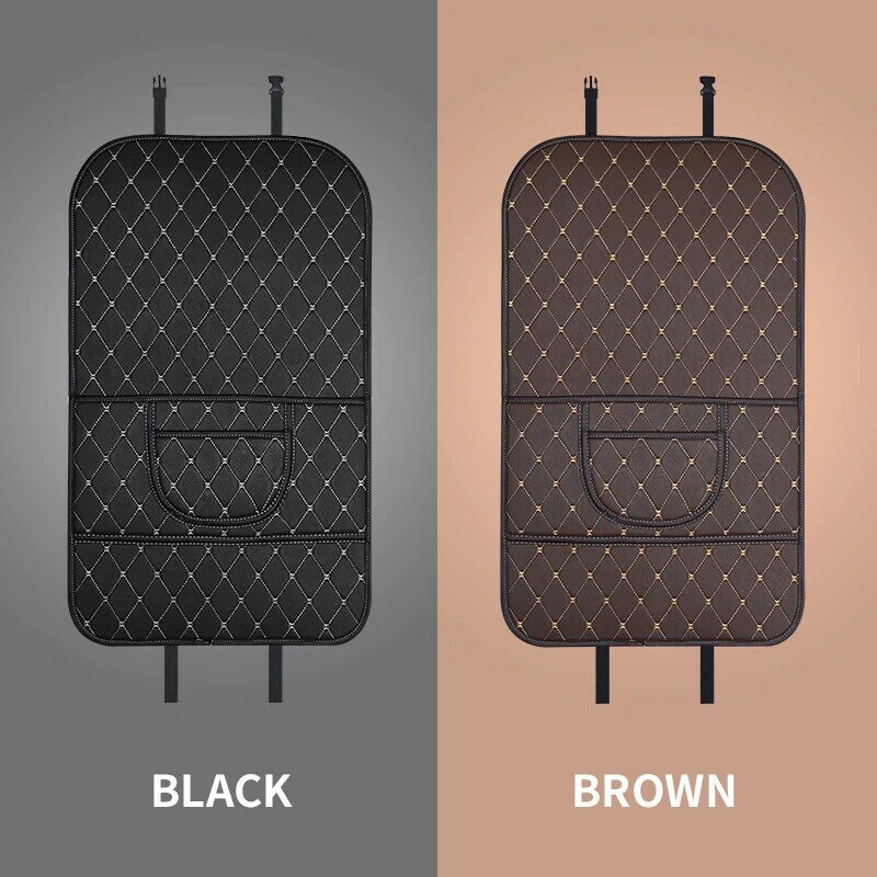 Auto Rugleuning Anti Kick Pad Protector Cover Auto-interieur-Accessoires Waterdichte Anti Vuile Mat Pu Leather Cover Protector Mat
