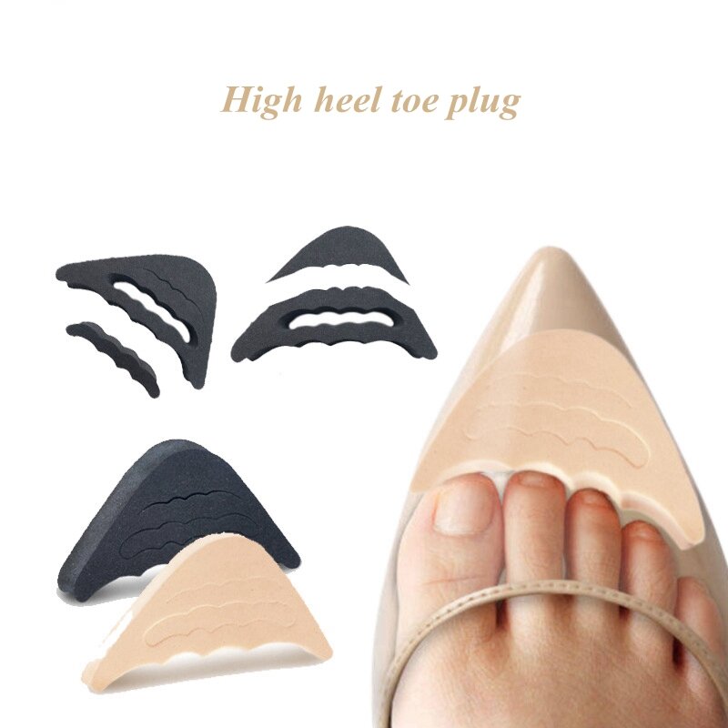 女性用ハイヒールオープントゥシューズ1ペア大きな靴やつま先の充填クッション鎮痛剤調整可能な靴アクセサリー