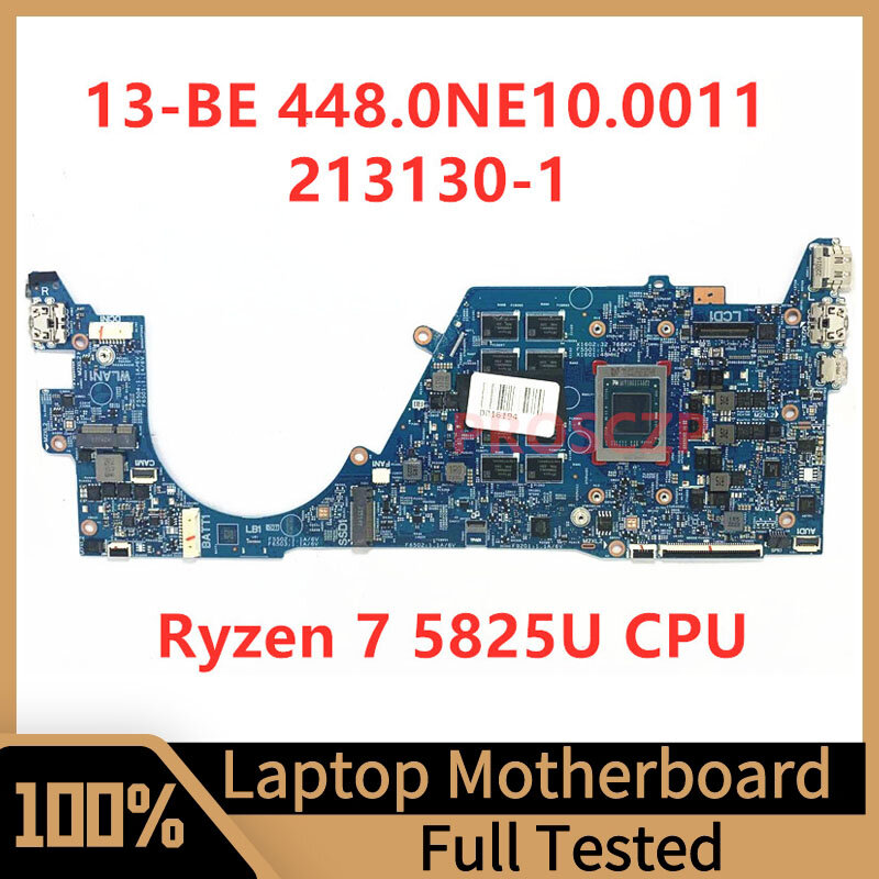 HP 13-BE 노트북 마더보드용 메인보드, 213130-1 하이 퀄리티 W, AMD Ryzen 7 5825U CPU 100%, 잘 작동됨, 448.0NE10.0011