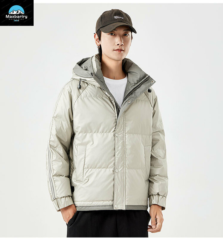 Luxury Brand Down Jacket For Men's Autumn Fashion Warm Duck Down Jacket Thickened Loose Casual Top Men's Clothing New 2024