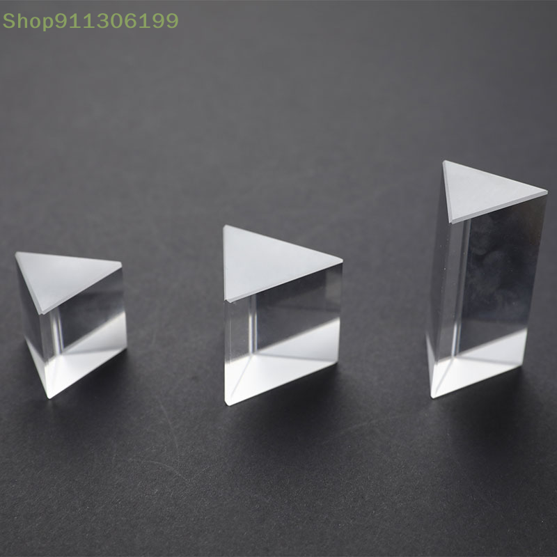 Prisma Triangular para Física Fotográfica, Crystal Rainbow Light, Experimento Fotográfico, Natural Prism, Jardim de Infância