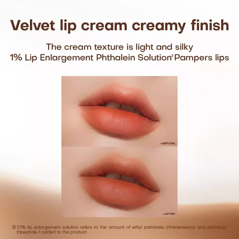 MISTINE Latte krim bibir berair Lip Glaze dua tekstur efek ganda lipstik berair lembut kabut riasan bibir lumpur kosmetik