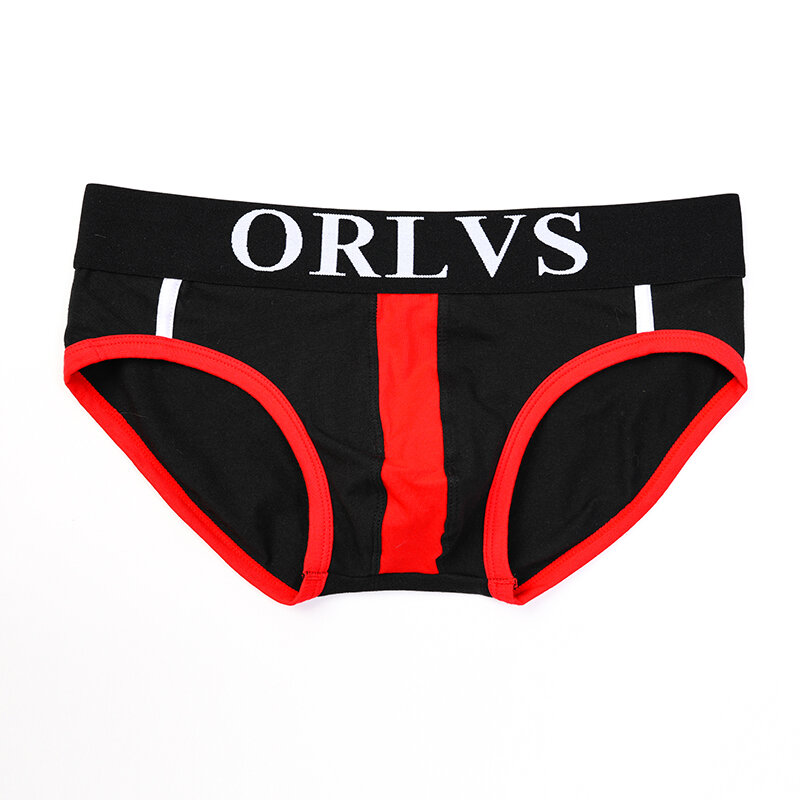 ORLVS Ropa Interior Sexi para Hombre, Calzoncillos Antideslizantes, Bikini Masculino de Marca, OR01