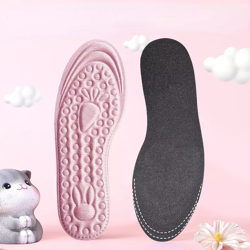 Kid Scalable Insoles BoyGirl Breathable Sweat Absorption Insoles Flat Feet EVA Running Shoe Accessories Unisex Soft Baby Insole