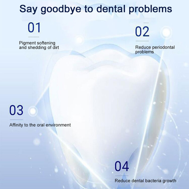 2023กำจัดฟันผุแผ่นโลหะผุอย่างรวดเร็วฟอกสีฟันซ่อมแซมฟันสีเหลืองเพื่อฟันขาวอัพเกรดใหม่