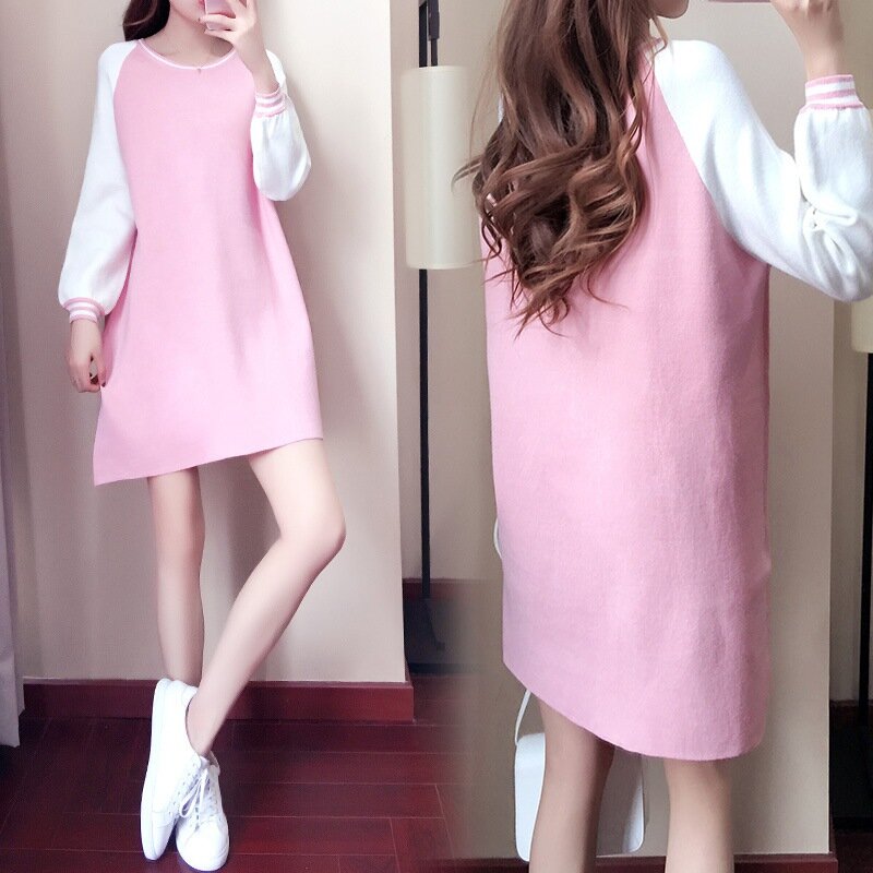Long Sleeve Dress Aesthetic Clothes Korean Fashion Casual Harajuku Dresses for Women
