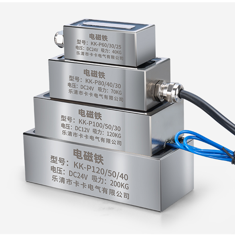 P50/25/25 30kg Rectangular Electrode Chuck Cup Type DC 24V12V Strong Magnetic Suction Coil Small Micro Industry
