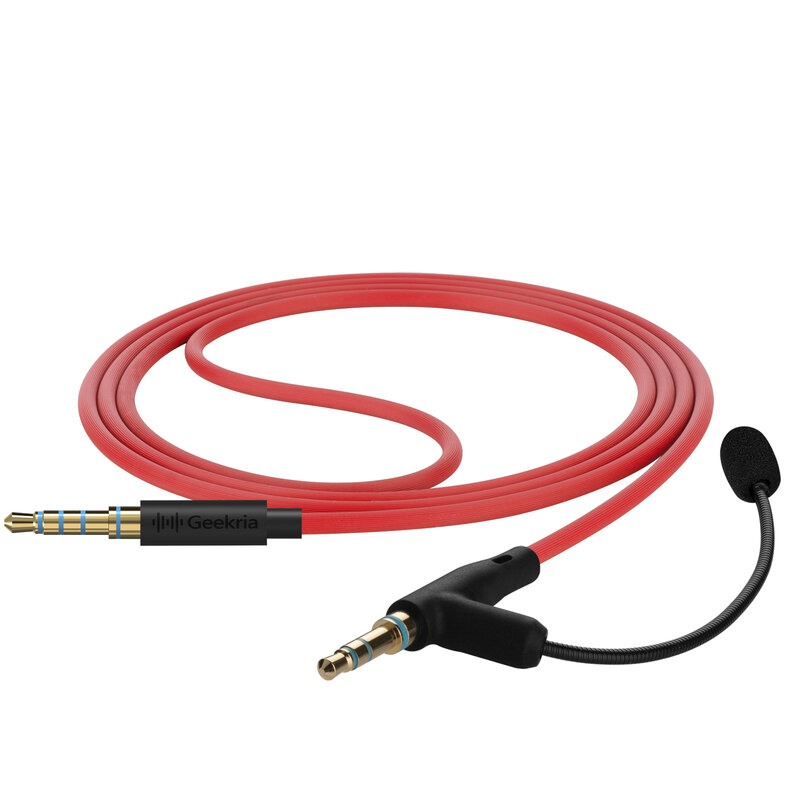 Geekria Boom Mic headphone kabel untuk kelas Online, kompatibel dengan Riwbox FB-7S, efids Spiderman, Batman Kids Headsets