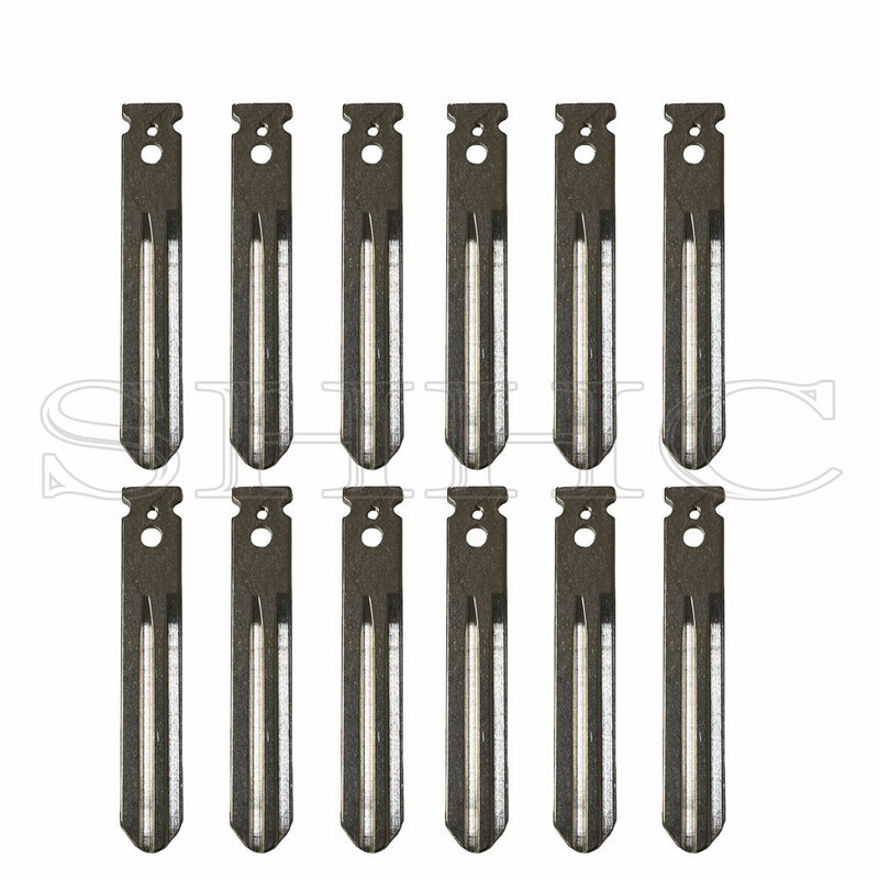 10pcs/lot NSN14 Key Blade for Nissan Metal Uncut Blank Flip Remote Car Key Blade NSN14 Car Key Blanks Replacement Accessories