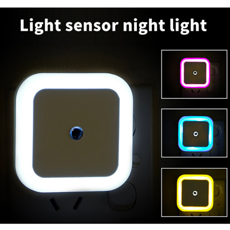 حساس إضاءة ليلية حساس LED حساس ليلي ذكي من الغسق إلى الفجر حساس مصابيح ليلية لغرف النوم المراحيض ممرات الدرج