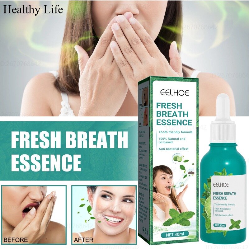Breath Freshener Serum Bad Breath Mint Flavor Artifact Women Men Portable Breath Kissing Mouth Smell Removing Cleaning Essence