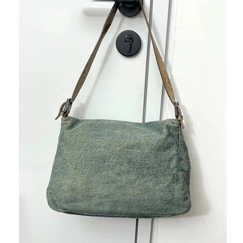 2023 New Denim Handbags For Women Korean Fashion Shoulder Bag High Capacity Underarm Bag For Women Versatile Female Shoulder Bag