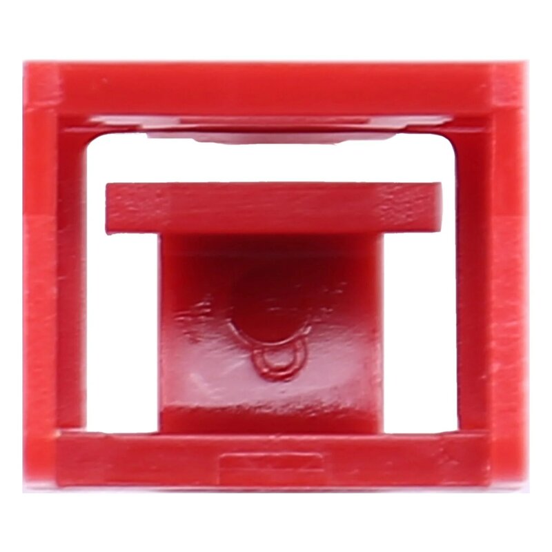 Cubierta de enchufe antipolvo para Hub Ethernet LAN, Protector de bloqueo con cerradura y llave patentada, Puerto RJ45 rojo, 100 piezas