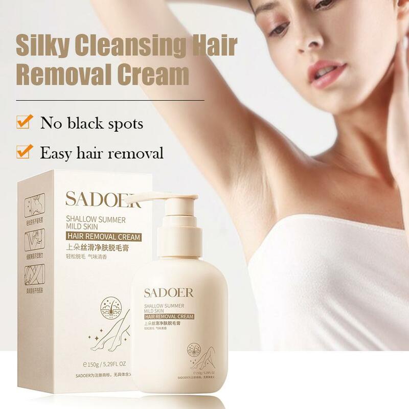 150g Sensitive Skin Hair Removal Cream For Women Men, Painless Bikini Hair Remover Gel, Depilatory Cream For Intimate Areas L2M3