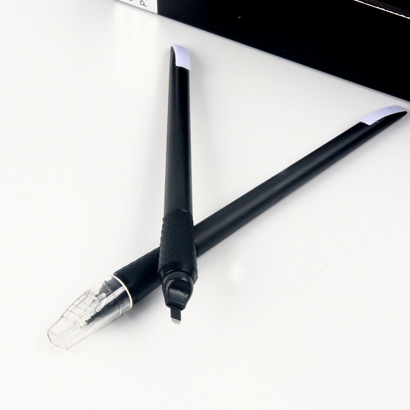 Novo microblading descartável ferramentas 0.15mm 18 pinos u-forma microblading canetas nano microblading suprimentos sobrancelha tatuagem caneta lâminas