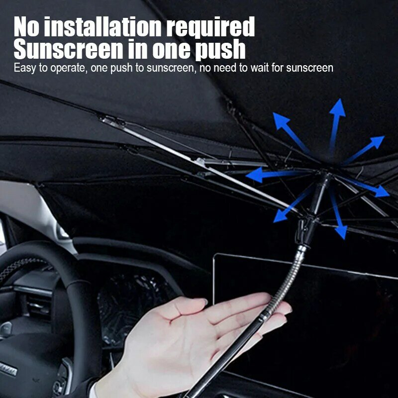 مظلة قابلة للسحب للسيارة ، عازل واقي من الشمس ، الزجاج الأمامي الأمامي ، واقي الشمس ، الملحقات الخارجية